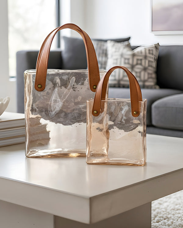 Textured Basket Vase