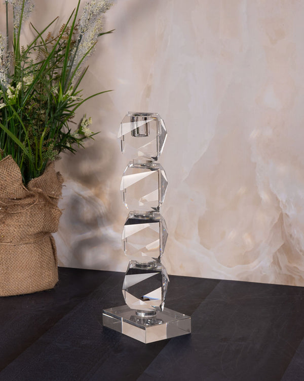 Prismatic Glow Candle Stands