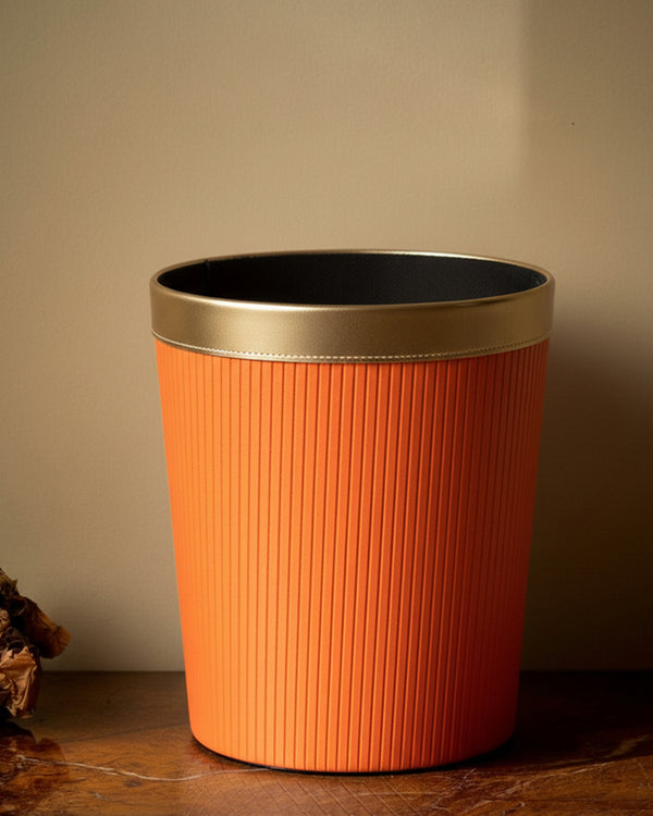 Faux Luxe Orange Dustbins
