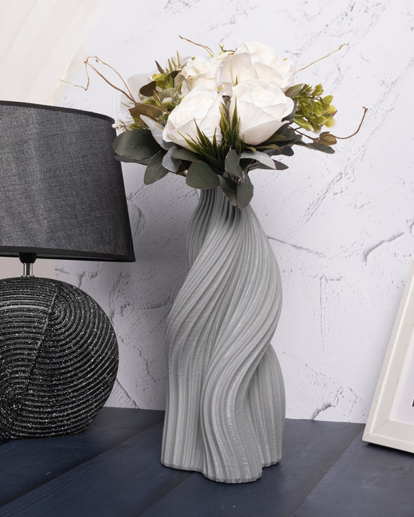 Curvaceous Bloom Vase (Gray)