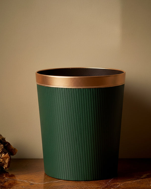 Faux Luxe Green Dustbin