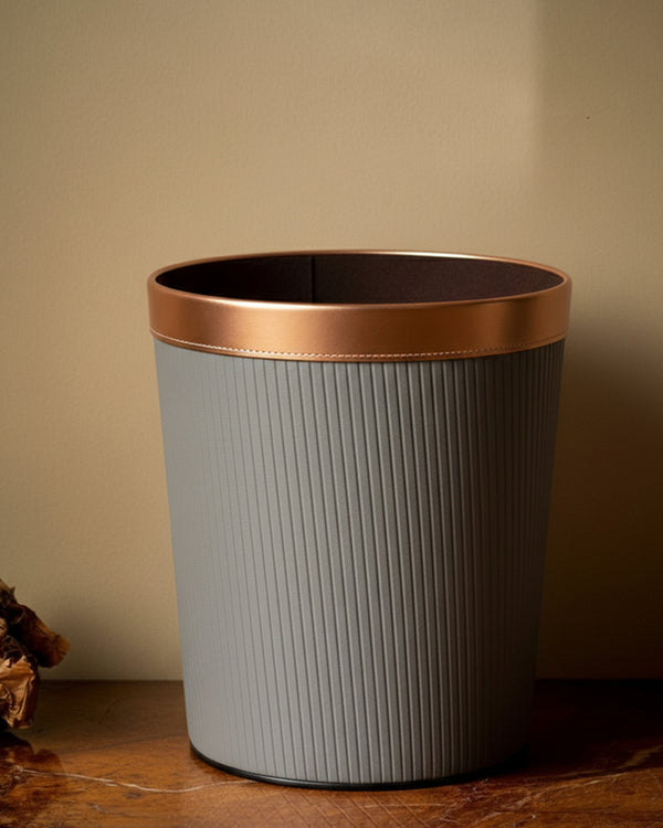 Faux Luxe Gray Dustbins