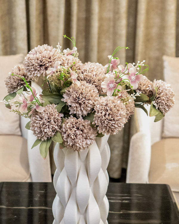 Pastel Violet Chrysanthemums Faux Bunch