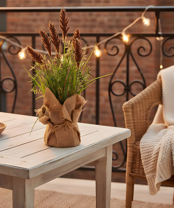 Pampas Jute Brown Flower Pot