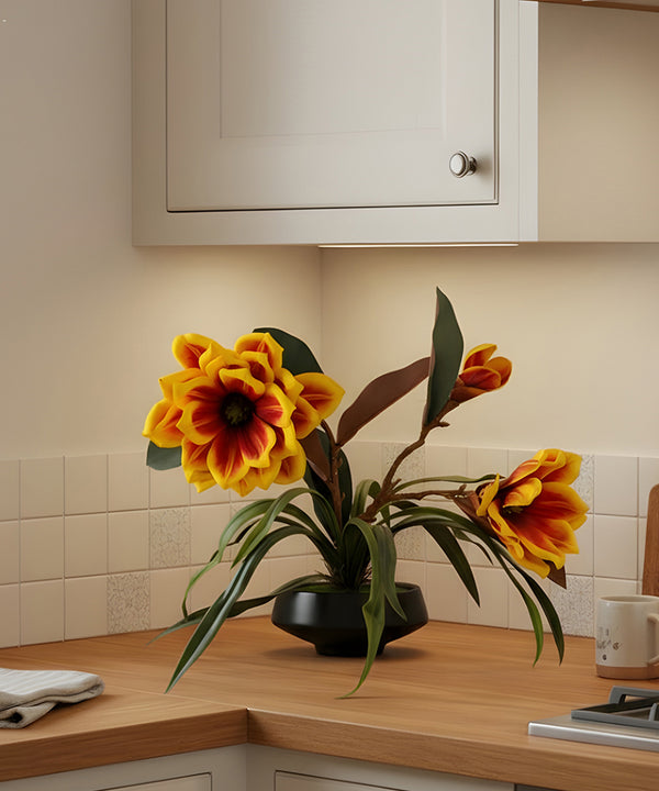 Magnolia Yellow Flower Pot