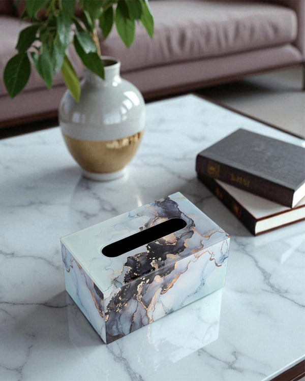 Marbella Blue Tissue Box