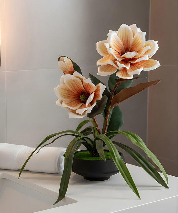 Magnolia Beige Flower Pot