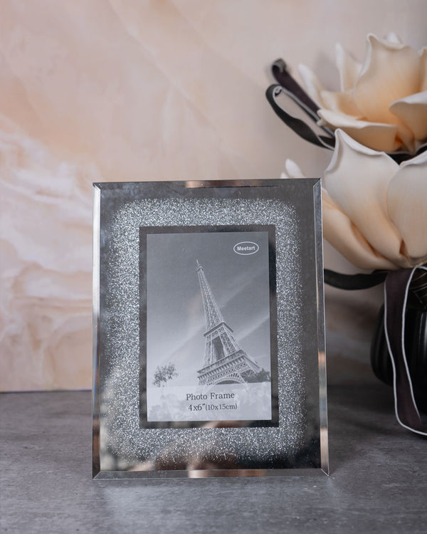 Silver Glass Photo Frame