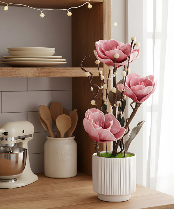 Camellia Pink Flower Pot