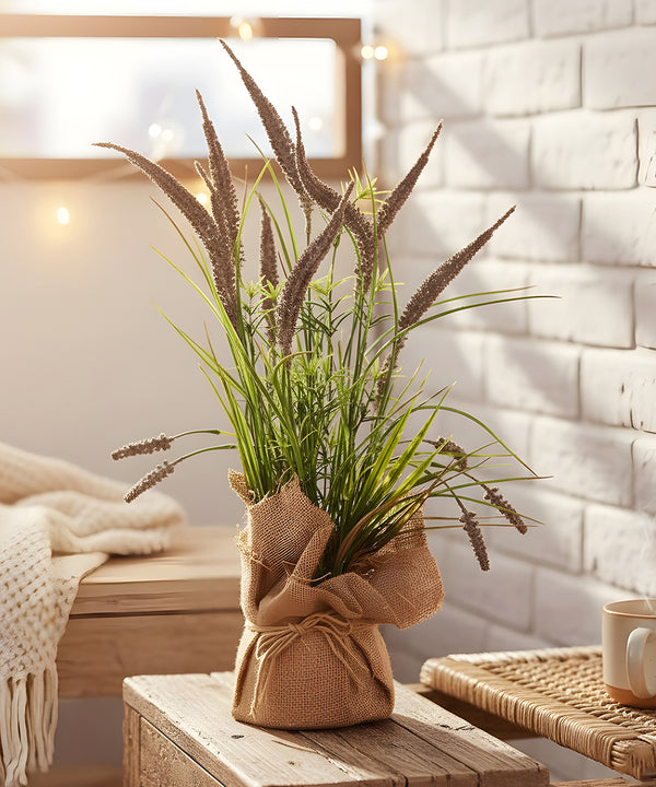 Foxtail Jute Brown Flower Pot