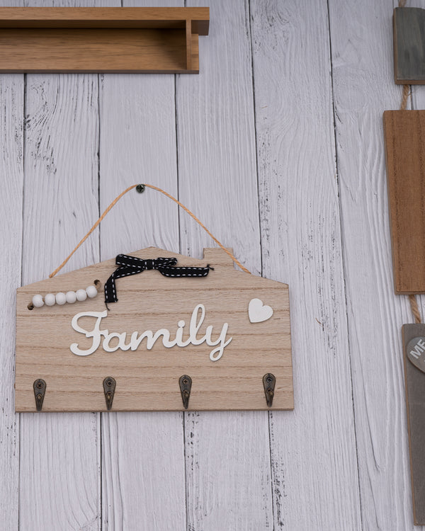 Bow Family wooden key Holder