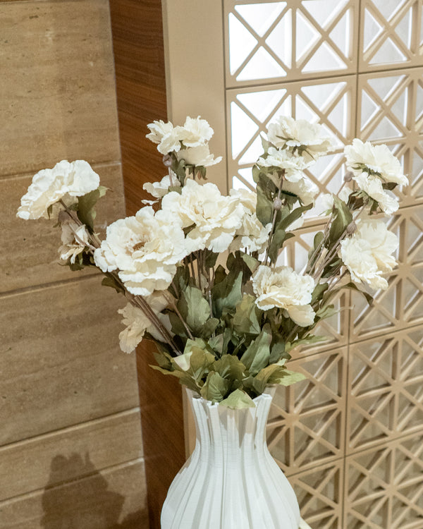 White Peony Flower Stem