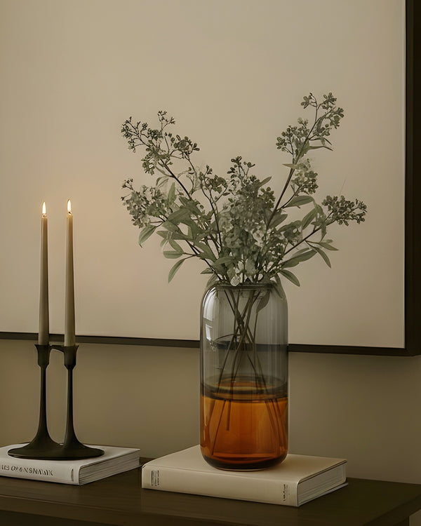Amber Smoke Vase