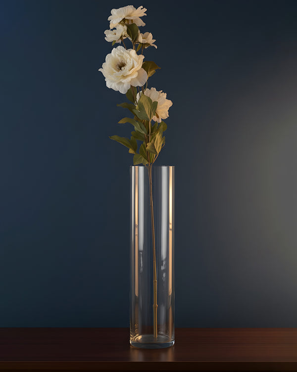 White Peony Flower Stem