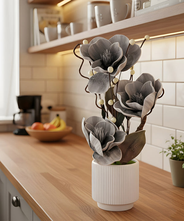Camellia Grey Flower Pot