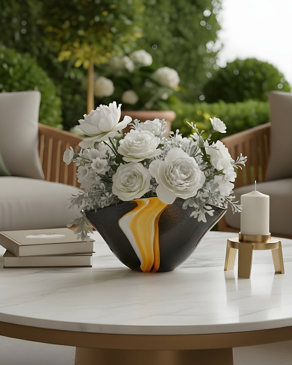 Midnight Crests Vase