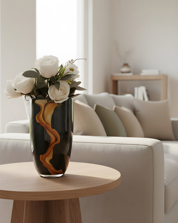 Midnight Crest Vases