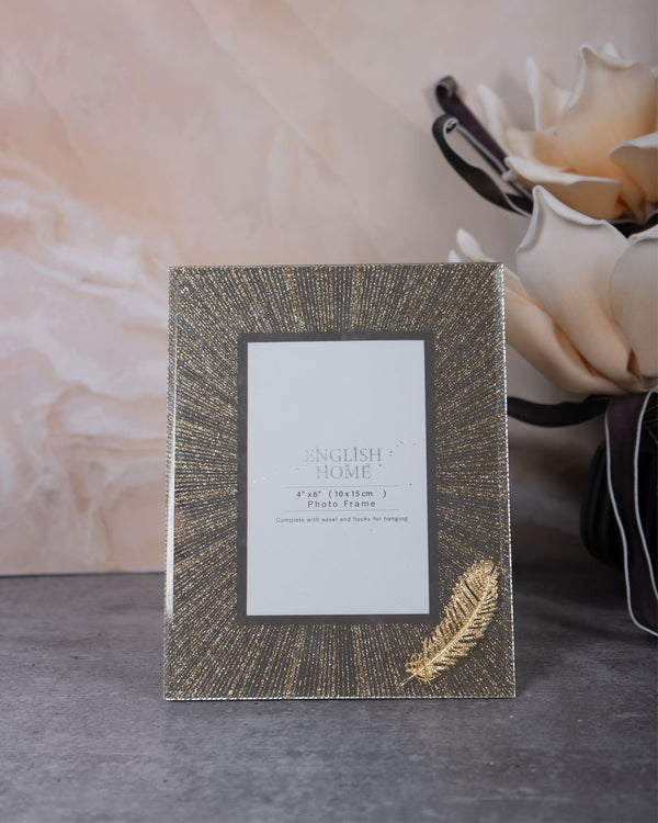 Golden Glass Photo Frame