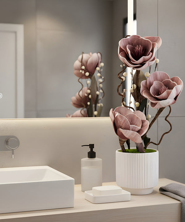 Camellia Purple Flower Pot