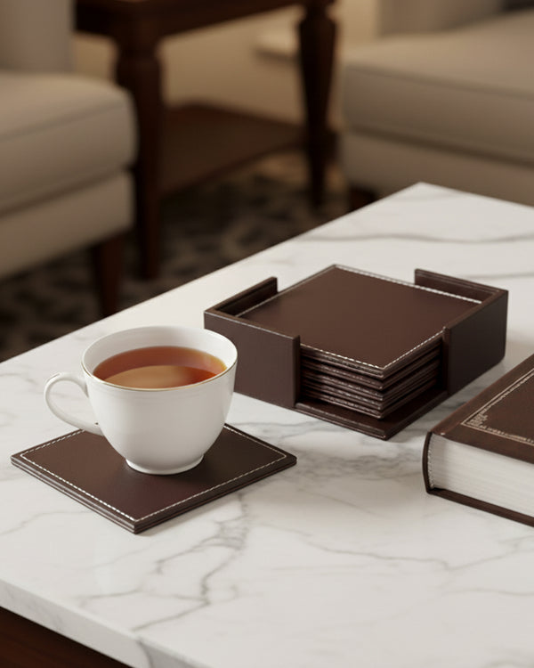 Chic Sip Brown Coaster