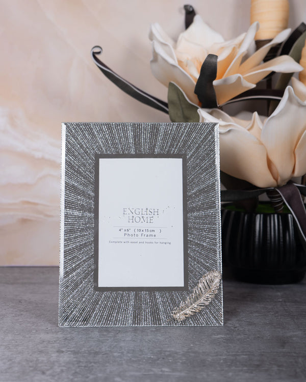 Silver Glass Photo Frame