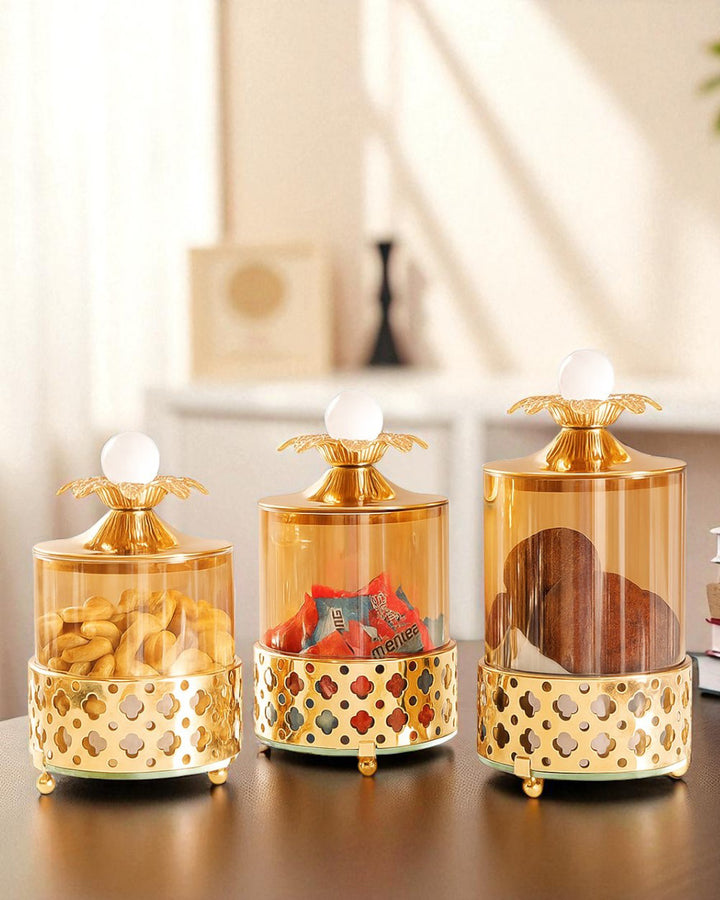 CrownLuxe Trio Jar Set