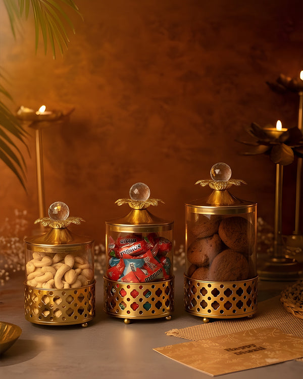 CrownLuxe Trio Jar Set