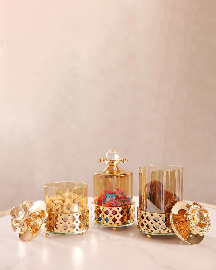 CrownLuxe Trio Jar Set