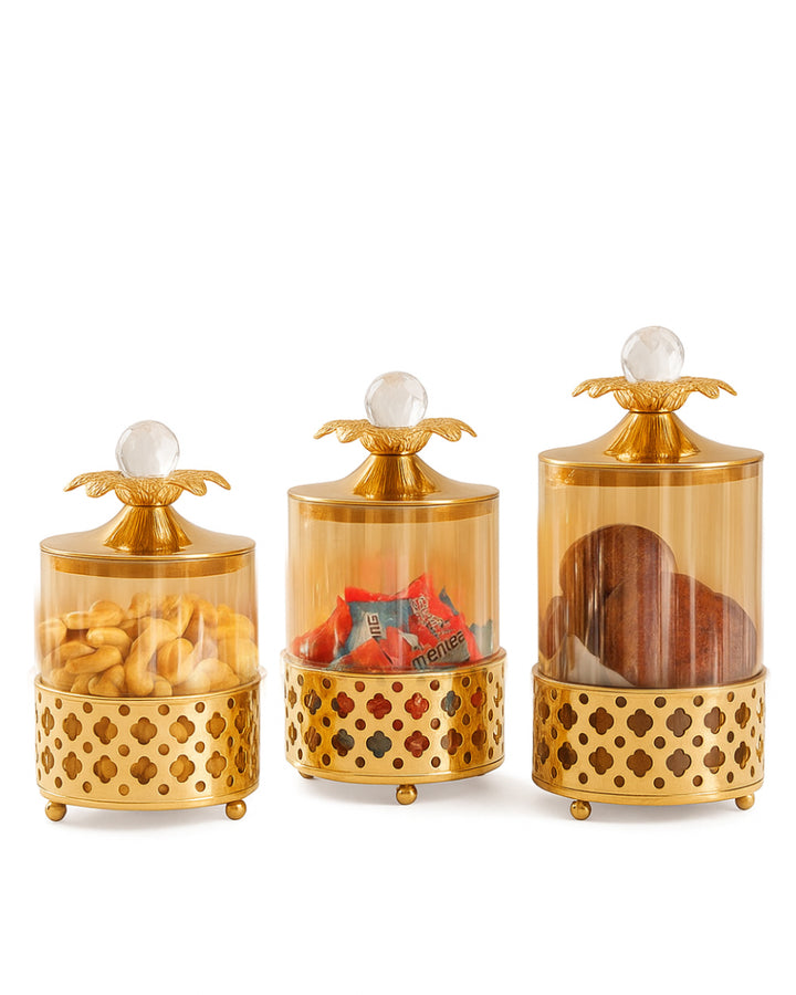 CrownLuxe Trio Jar Set