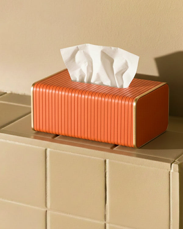 Faux Orange Tissue Box