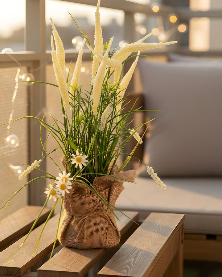 Foxtail Jute Flower Pot – Aarvi Decor Studio